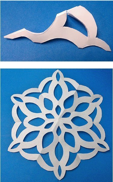 Снежинки из бумаги
