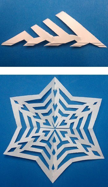 Снежинки из бумаги